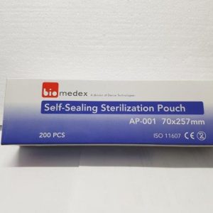 Self-Sealing Sterilisation Pouch - 70mm x 257mm